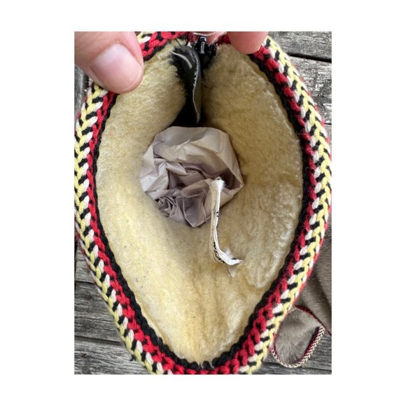 Vintage Snowland Boots Faux Fur Sherpa Ski Boots Apres Ski Winter Mid-Calf Vegan - Picture 9 of 11